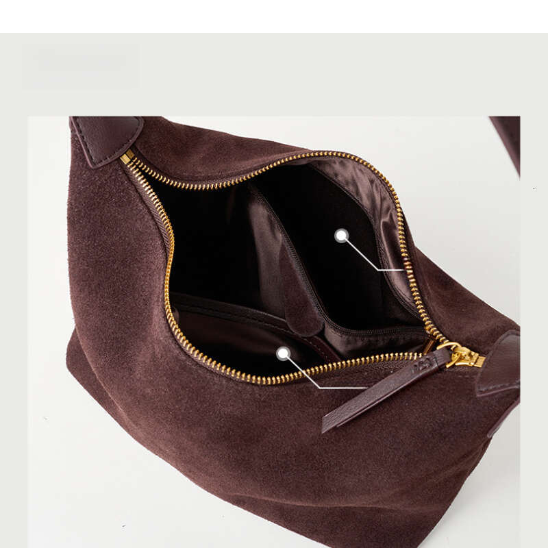 2025 New Frosted Cowhide Tote Genuine Leather Women's Bag, Crossbody With A High-End Feel For Women, Simple Casual Shoulder Bag