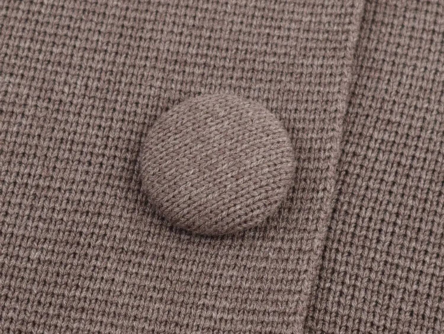 winter jacket women Tidalyf Women Short Knit Cardigan Fabric Covered Buttons Round Neck Loose Fit Elegant Chic Casual Autumn Sweater