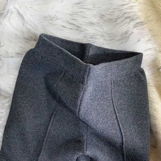 Autumn Winter Childrens Thickened Knitted Straight Pants Girls Casual Widelegged Pants Female Baby Outer WearT251027