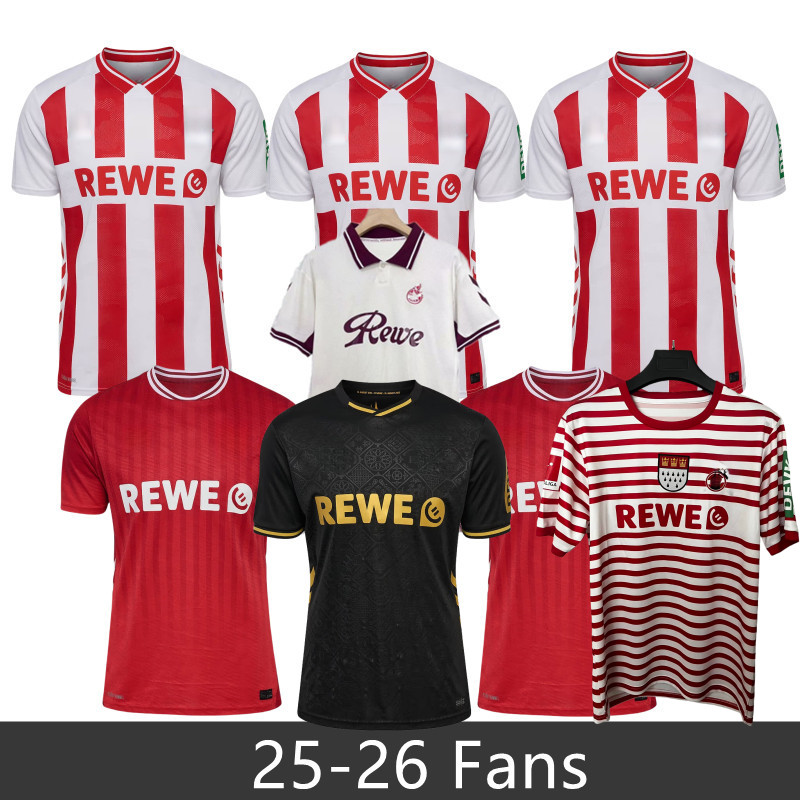 New 25-26 FC Koln football jersey Koln jersey MARTEL HUBERS WALDSCHMIDT KAINZ HUSEISIC LJUBICIC football shirt Kit