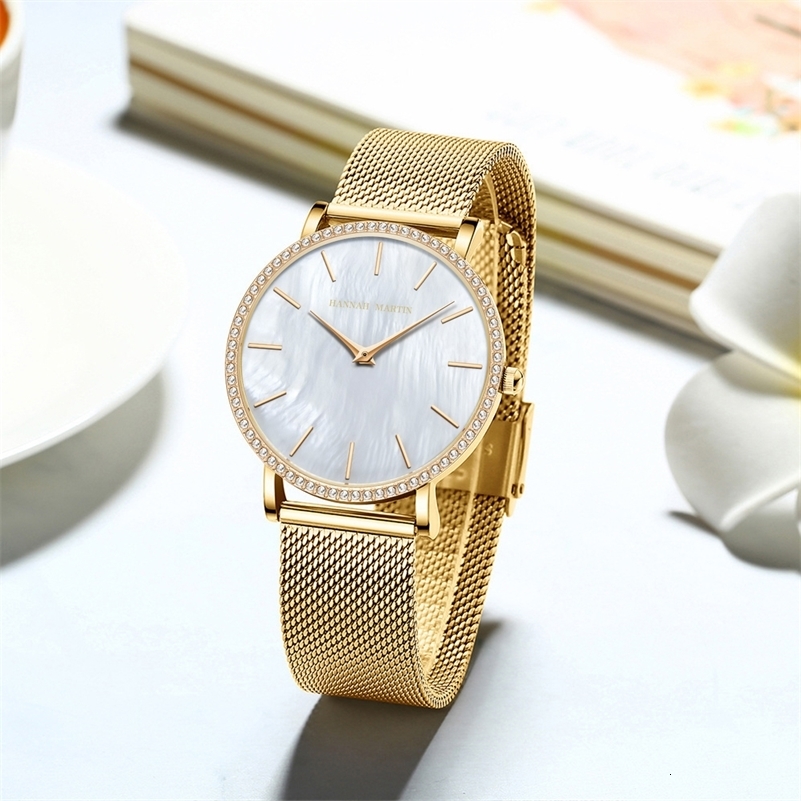 Reloj Mujer Japanese Quartz Movement Women Watch Rhinestone Stainless Steel Fashion Gift Box Waterproof Ladies Wristwatch 251027