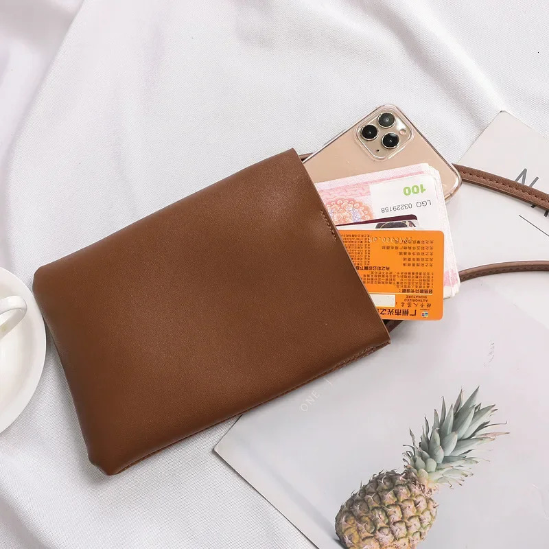 Fashion Simple Phone Bag Crossbody Women Shoulder Bags Messenger 2025 Trend Brown Hand Bag for Lady Girls Mini Flap Mobile Bolso 251027