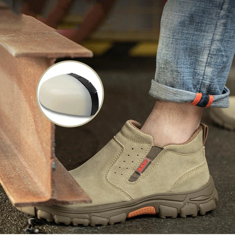 Waterproof Work Boots Safety Composite Toe Shoes Men Antismash Antipuncture Safety Shoes Antiscald Welding Shoes Protective 251023