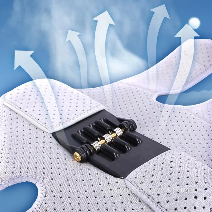 Breathable Mesh Knee Support Brace with Powerful Rebound SpringsHookLoop Closure For RunningCycling Hiking 251023