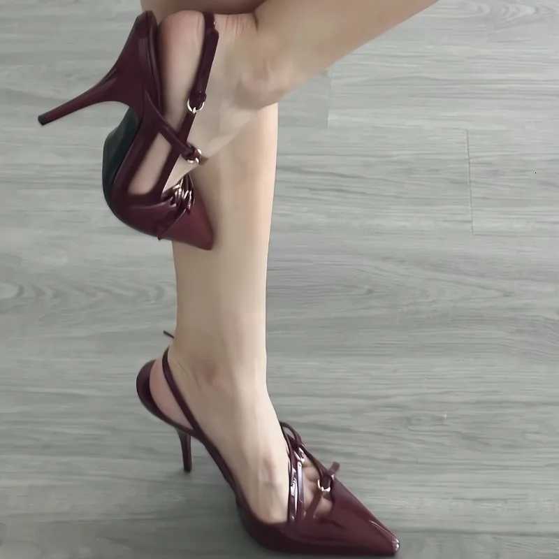 2024 Summer Sexy High Heels Women Sandals Shoes New Pointed Toe Dress Party Shoes Fi Outdoor Walking Pumps Mujer ZapatosXJ251027