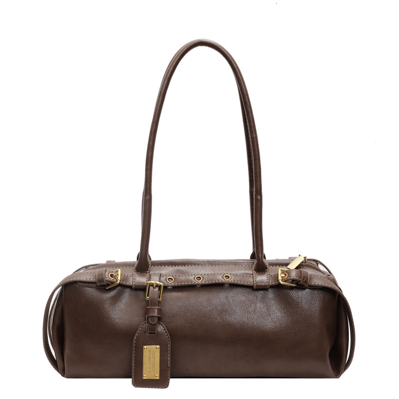 Free shipping designer bag Vintage Underarm Bag for Women Autumn and Winter New Niche Bowling Bag Large Capacity Single Shoulder Commuter Bag