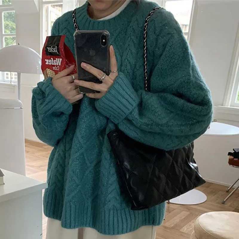 Fashion ONeck Knitted Solid Color Allmatch Sweaters Female Clothing 2023 Autumn New Casual Pullovers Long Sleeve Commute TopsT251027