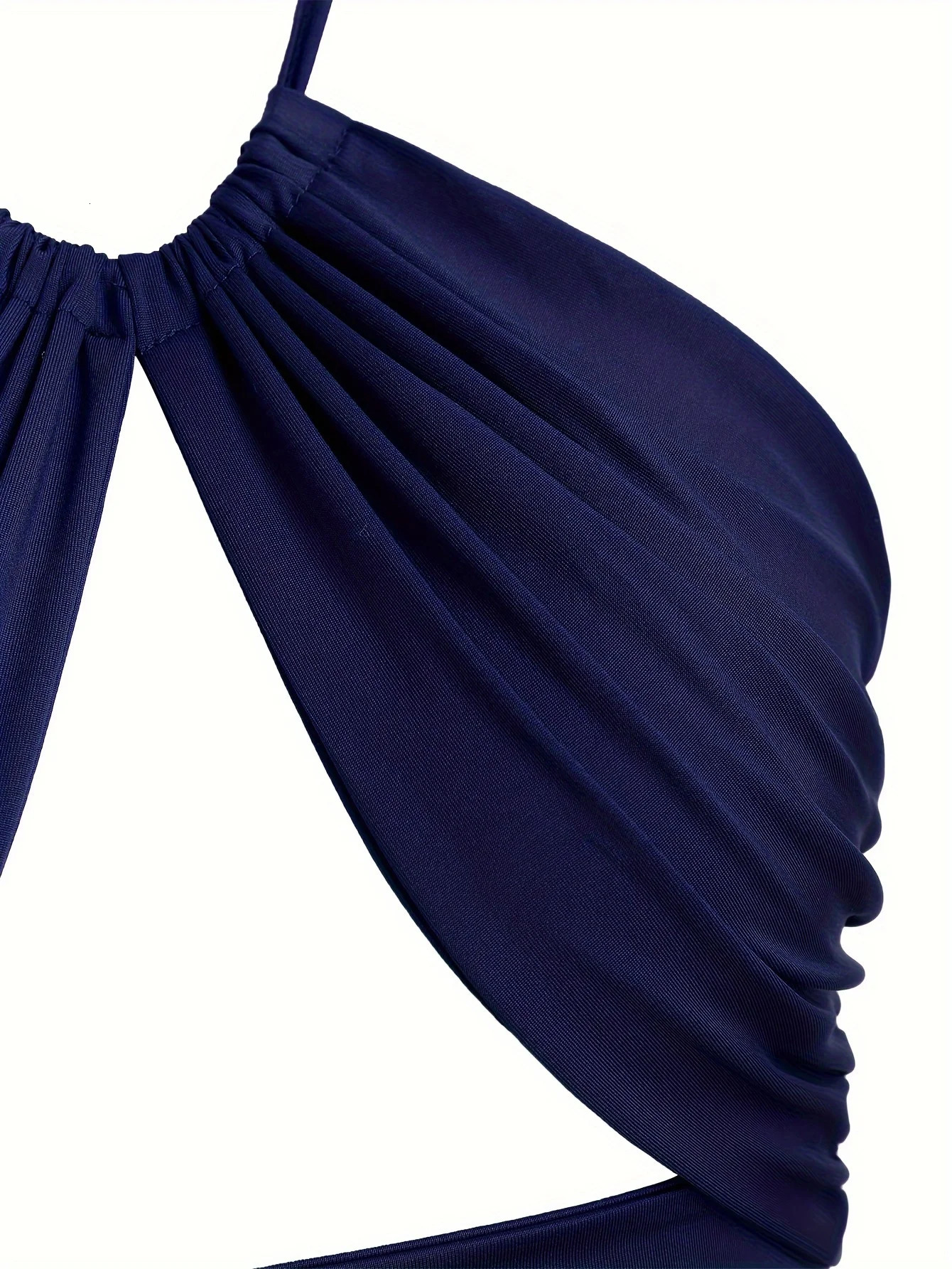 Europe and the United States solid color hanging neck small tube top hollowed out umbilical slim girl suspender vest 251027