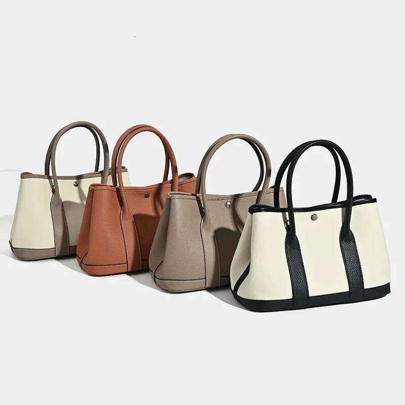 High-Quality Fashionable Large Capacity Single Shoulder Handbag Commuter Tote Bag Bucket Shape Soft Polyester Lining