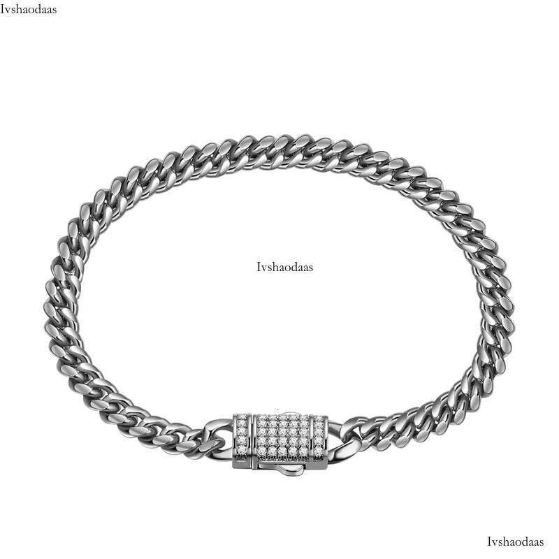 Men's Gold-Plated Sier Cuban Link Chain - Stainless Steel Hip Hop Style Necklace aaa