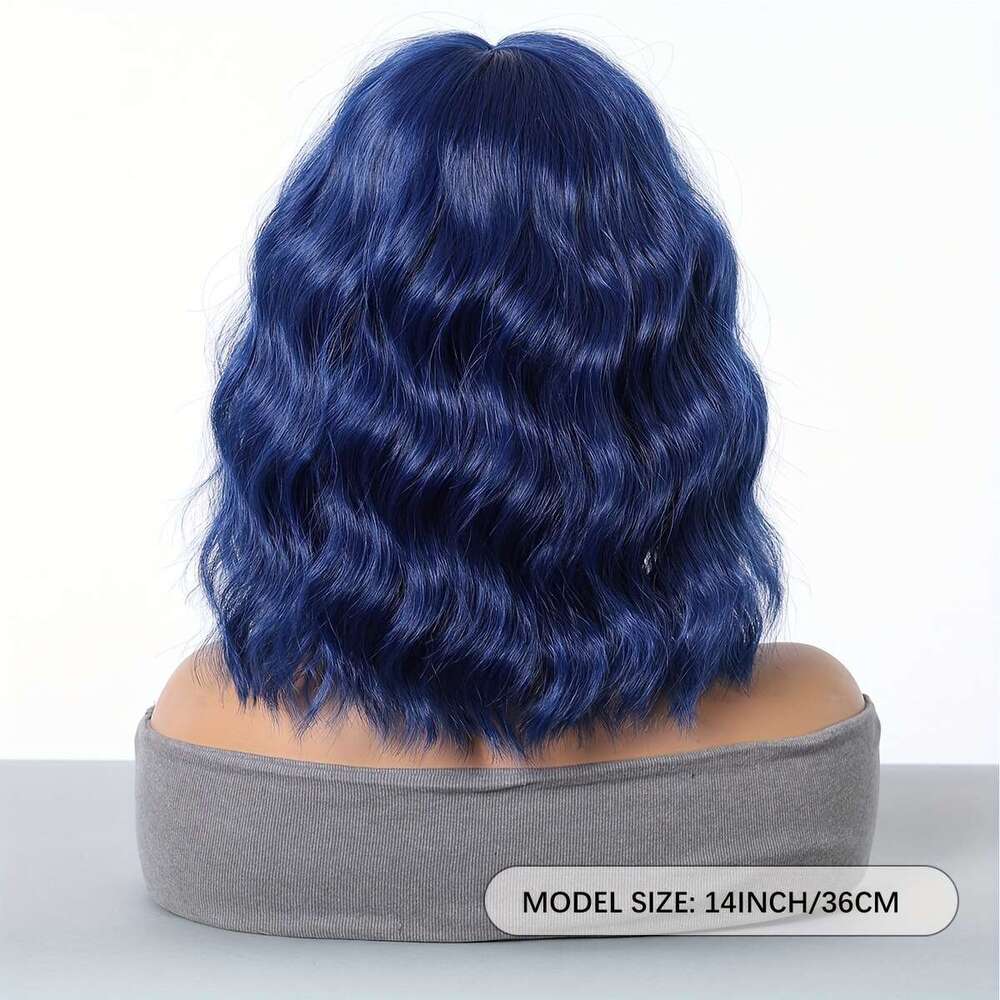 Colorful Short Straight Wig Synthetic Clip In Hair Natural Looking For Daily Use Halloween Christmas, Cosplay, Matte Finish, High Temperature