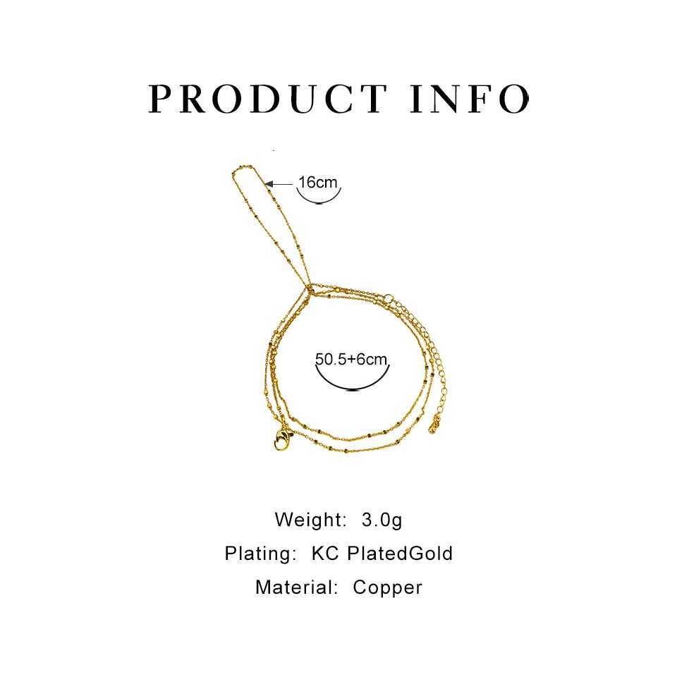 PersBox Exquisite Gold Color Bead Chain Finger To Wrist Bracet Vintage Adjustab Wrap Around Slave Bracet Layering JewryW251027