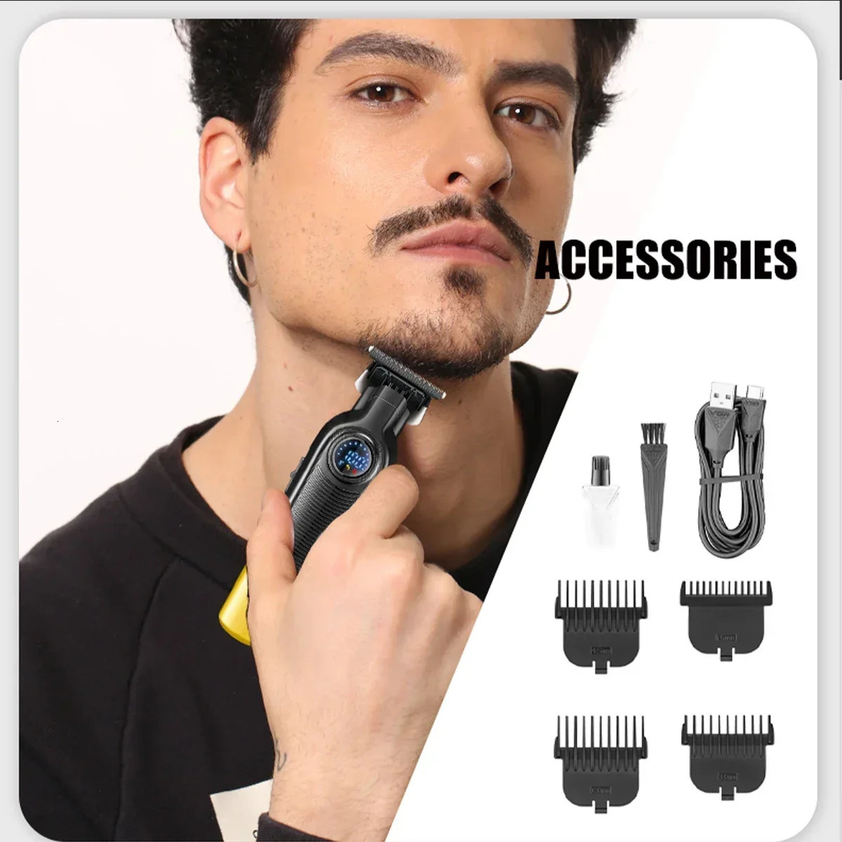 VGR V996 Cordless Electric Clipper Rechargeable Haircut Barber Professional Trimmer for Men Hair Cutting Machine 251022 C260312