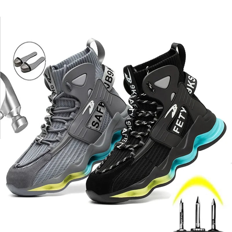 Men Work Safety Shoes Antipuncture Working Sneakers Male Indestructible Work Shoes Steel Toe Lightweight Men Shoes Safety Boots 251023