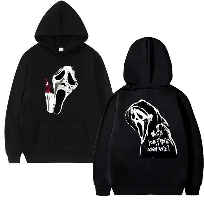 2025 New in gothic Double Sided printed streetwear Men women VI Ghostface Graphic Hoodie Unisex Fleece Long sleeve Sweatshirts W251027