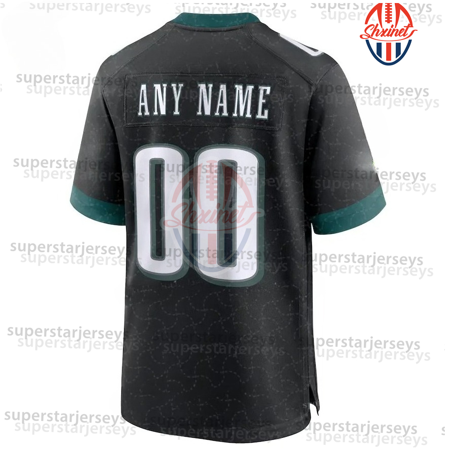 Custom Football Jersey Saquon Barkley Jalen Hurts Quinyon Mitchell Cooper DeJean Brown Brian Dawkins Sam Howell Embroidered Football Jersey