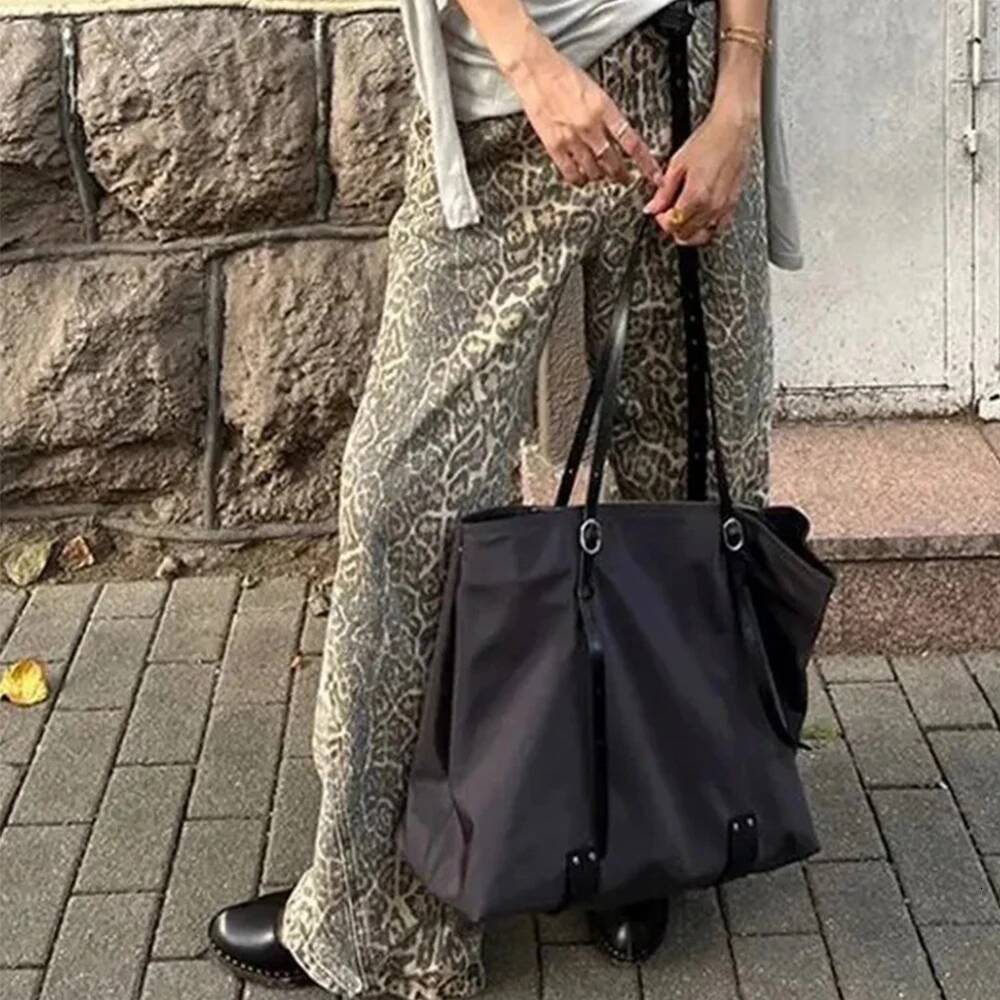 winter jacket women Leopard Women Y2k American Wide Leg Pants High Waisted Korean Style Retro Baggy Jeans Loose Oversized Straight Trousers