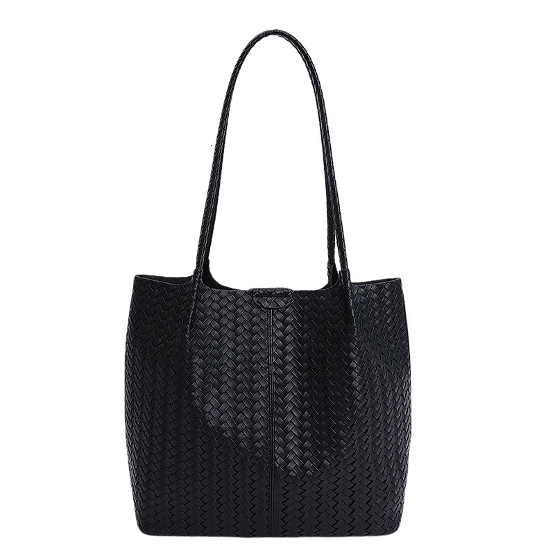 Free shipping designer bag Woven Pattern Large Capacity Single Shoulder Tote Bag for Women New Fashion Soft Leather Commuter Underarm Bag