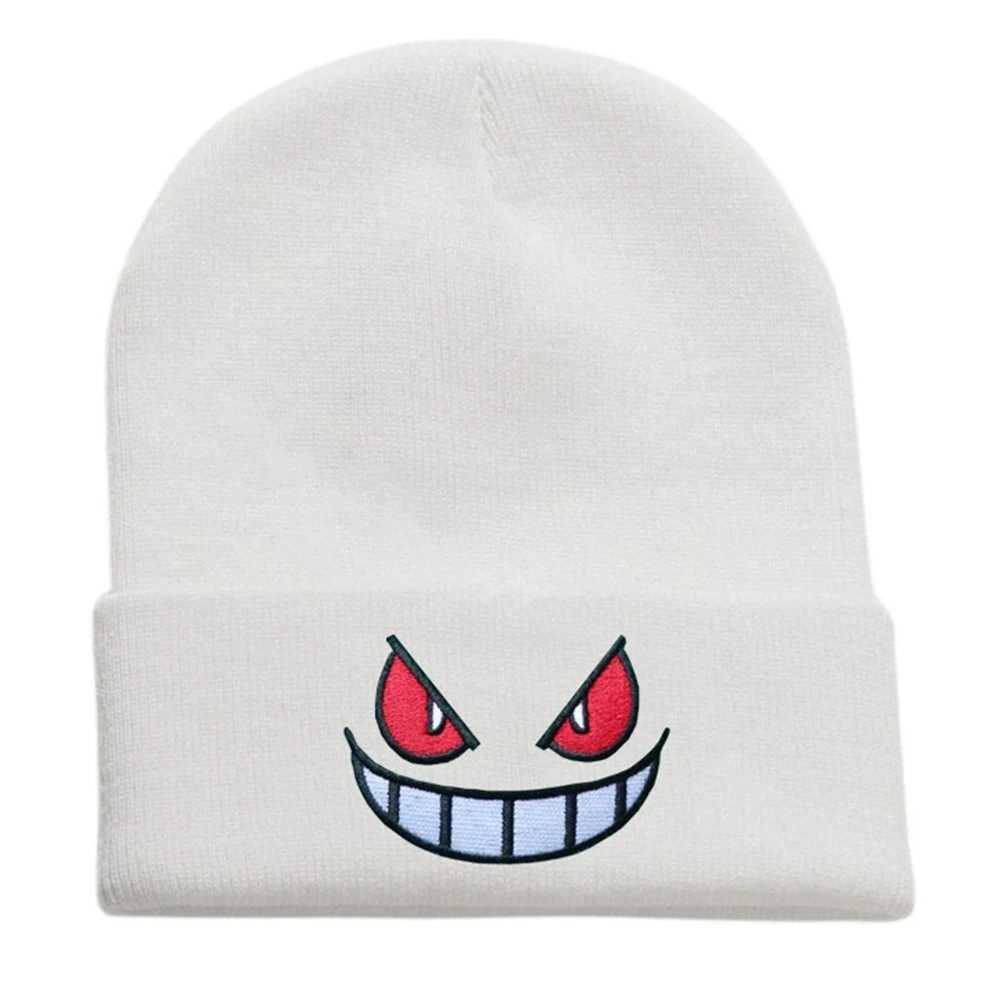 1pc Embroidered Knitted Hat Popular American Anime Cartoon Embroidered Knitted AutumnWinter Warm Hat Urine Knitted HatW251027