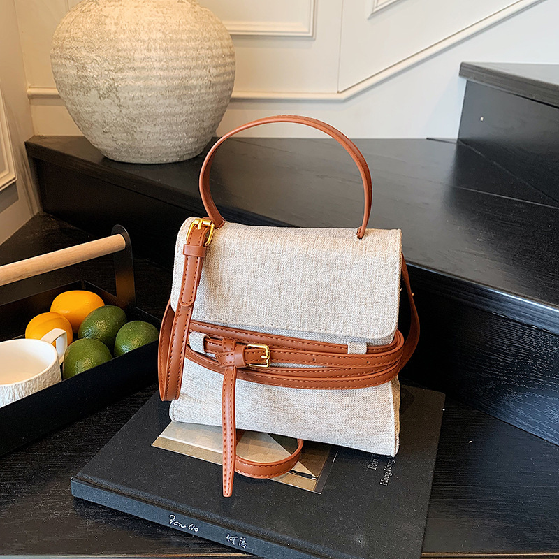 Free shipping designer bag Unique Design PU Leather Strap Handbag gold Pin Buckle Denim Bag High-end Flap Magnetic Buckle Handbag