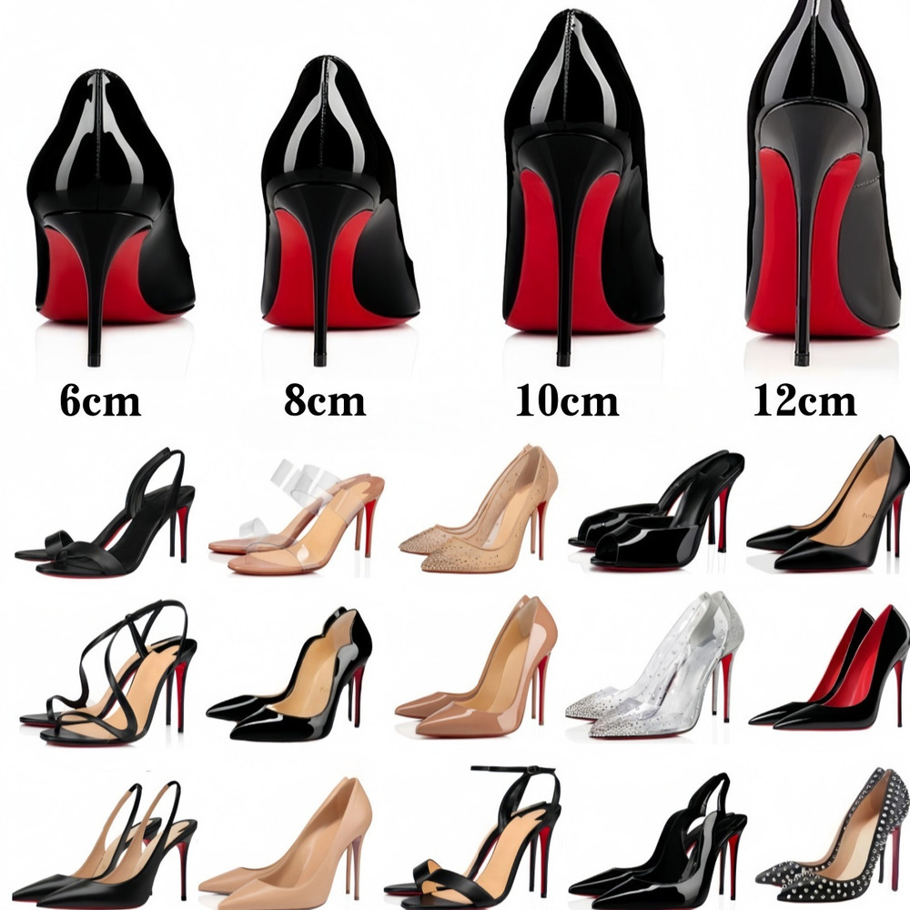Designer Women High Heels Shoes Peep Toes Sandals Red Shiny BottomShoes 6cm 8cm 10cm 12cm Stiletto Genuine Leather Woman Pumps with Dust Bag