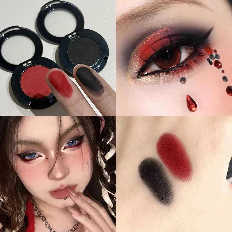 Single Klein Blue Smoked Blue Eye Shadow Palette Gothic Red Pigments Smoked Eye Makeup White Lying Silkworm Eyeshadow EyelinerXJ251027
