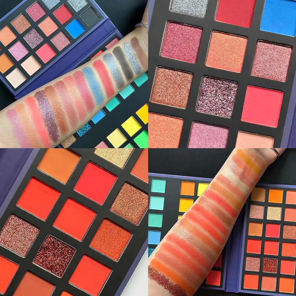 72 Color Glitter Eyeshadow Palette Brightening Glitter Shimmer High Gloss Eye Shadow Palette Makeup CosmeticsXJ251027