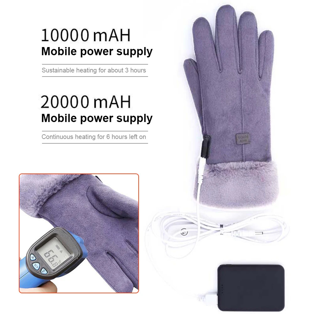 Winter Thermal Cycling Gloves 3 Gear Adjustment Heating Thermal Gloves 10000mAh Motorbike Racing Riding Gloves Windproof 251024