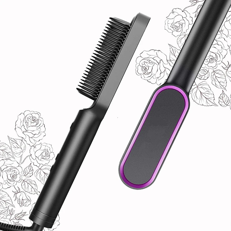 Hair Dryer Comb Curling Irons Beauty Products Hair Brushes Fast Heating Hair Straightener Comb 251027
