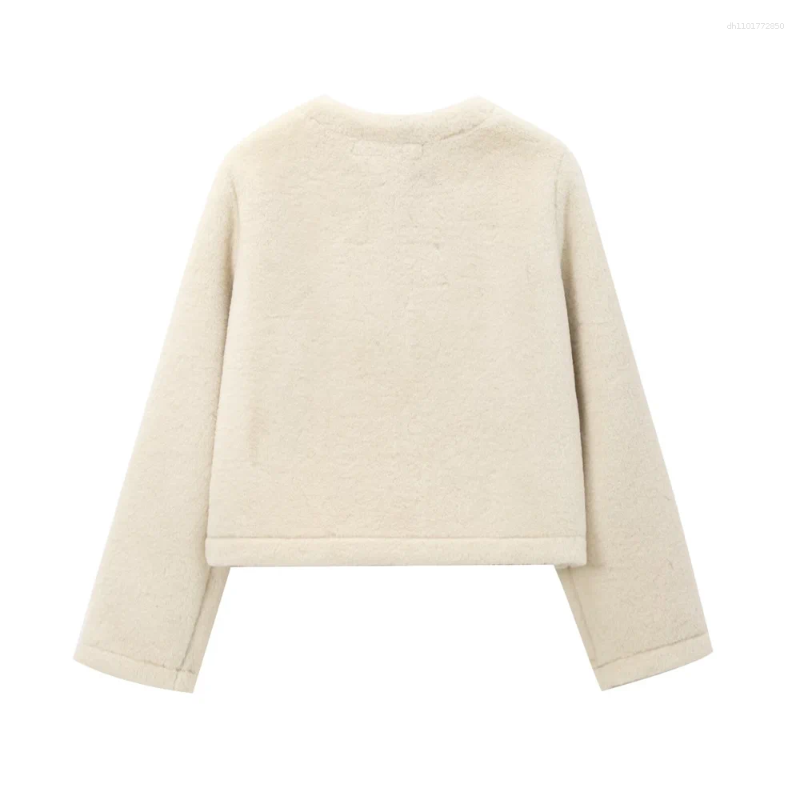 Women's Jackets Autumn European And American Style Loose Casual Long Sleeved Double-sided Rope Buckle Jacket