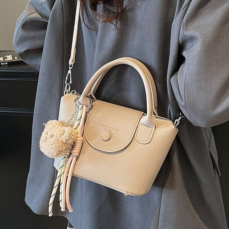 Spring Summer New High-End Fashion Litchi Texture Handbag for Women Elegant Versatile Stylish Commuter Crossbody Bag