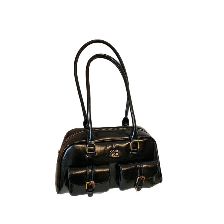 Free shipping designer bag New Boston Pillow Bag Autumn Melard Niche Underarm Bag Women Bowling Underarm Bag