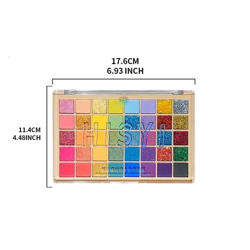 Halloween 40color eyeshadow palette Makeup color harmony rainbow tones glitter powder texture pearl makeup shinyXJ251027