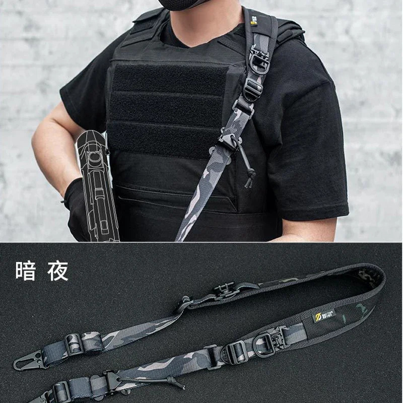 2025 Techwear Tactical Shoulder Strap Quick Release Adjustable Crossbody Bag Strap Outdoor Multifunction Extensible Accessories 251027