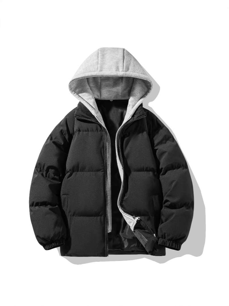 Men's Down & Parkas Plus Size Comfortable Men's Long Sleeve Parka Coats Insulated Outdoor Jackets