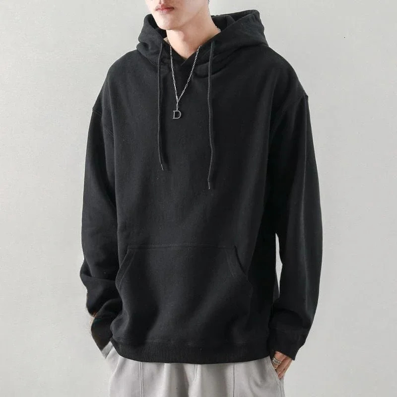 Sweatshirts For Man Fleeced Green Mens Clothing Hooded Hoodies Solid Simple Elegant Offers Sweat Shirt Welcome Deal 251024