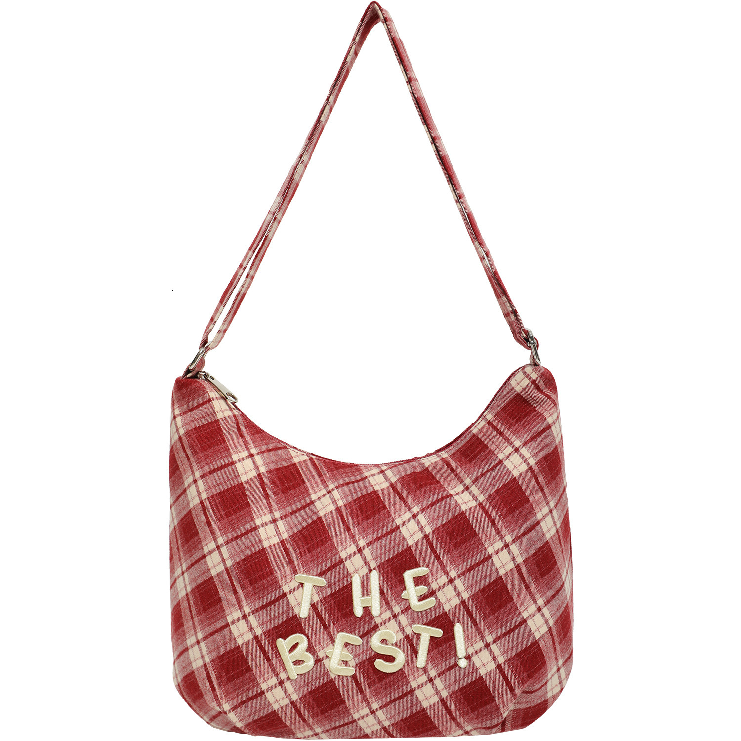 Designer canvas bag, fashionable shoulder bag, large capacity women's retro autumn and winter new style plaid bag, fashionable commuting handbag