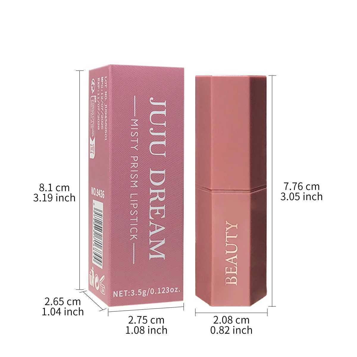 Matte waterproof velvet nude lipstick Sexy redbrown longlasting makeup Professional style easy to carry W251027