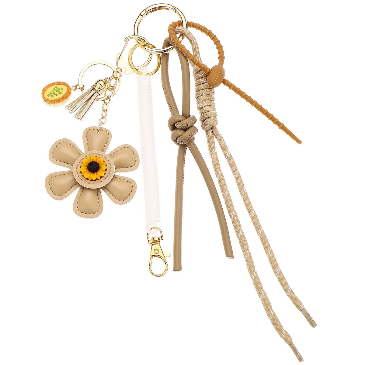 Creative Sunflower Bag Pendant Sunflower Pendant Accessories Leather Keychain Hanging Accessories Bag Charm 251023