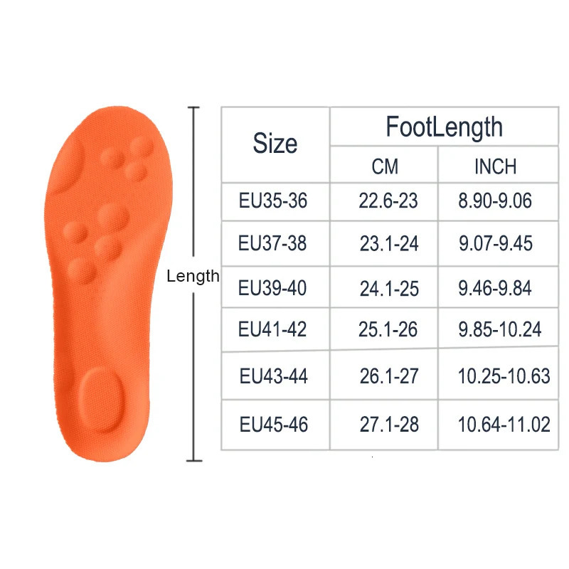 124pairs Latex Sport Insoles Soft High Elasticity Shoe Pads Ortic Breathable Shock Absorption Cushion Arch Support Insole251020