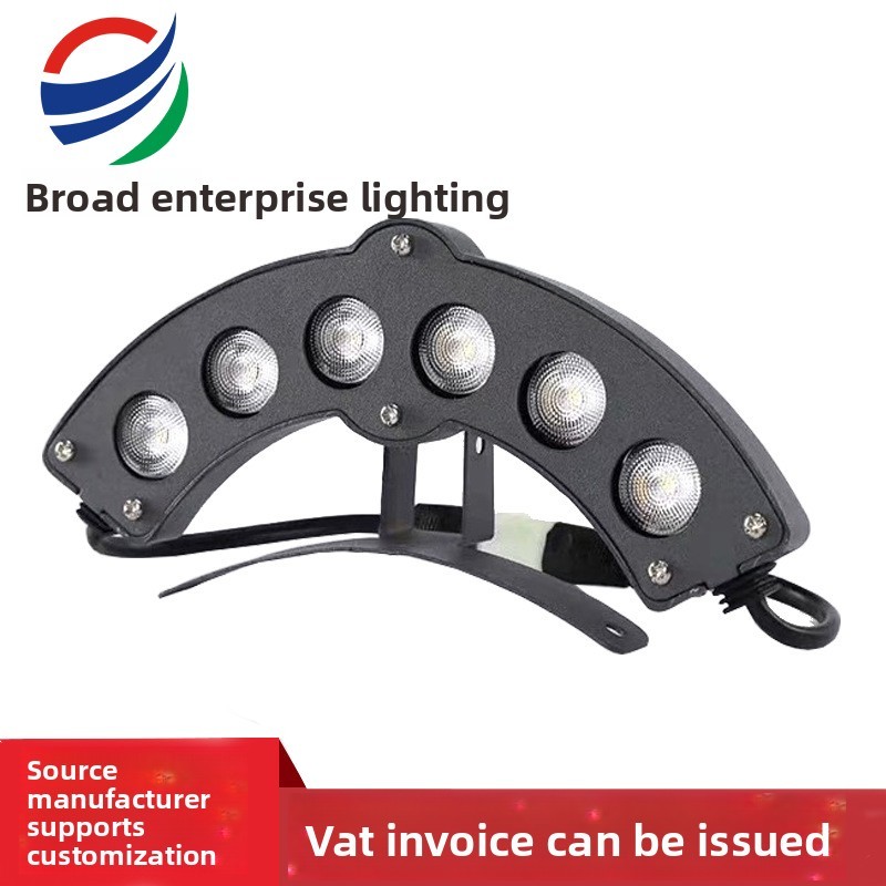 Arc-Shaped LED Corrugated Roof Light, Outdoor Waterproof Landscape Lighting for Building & Architectural Decoration