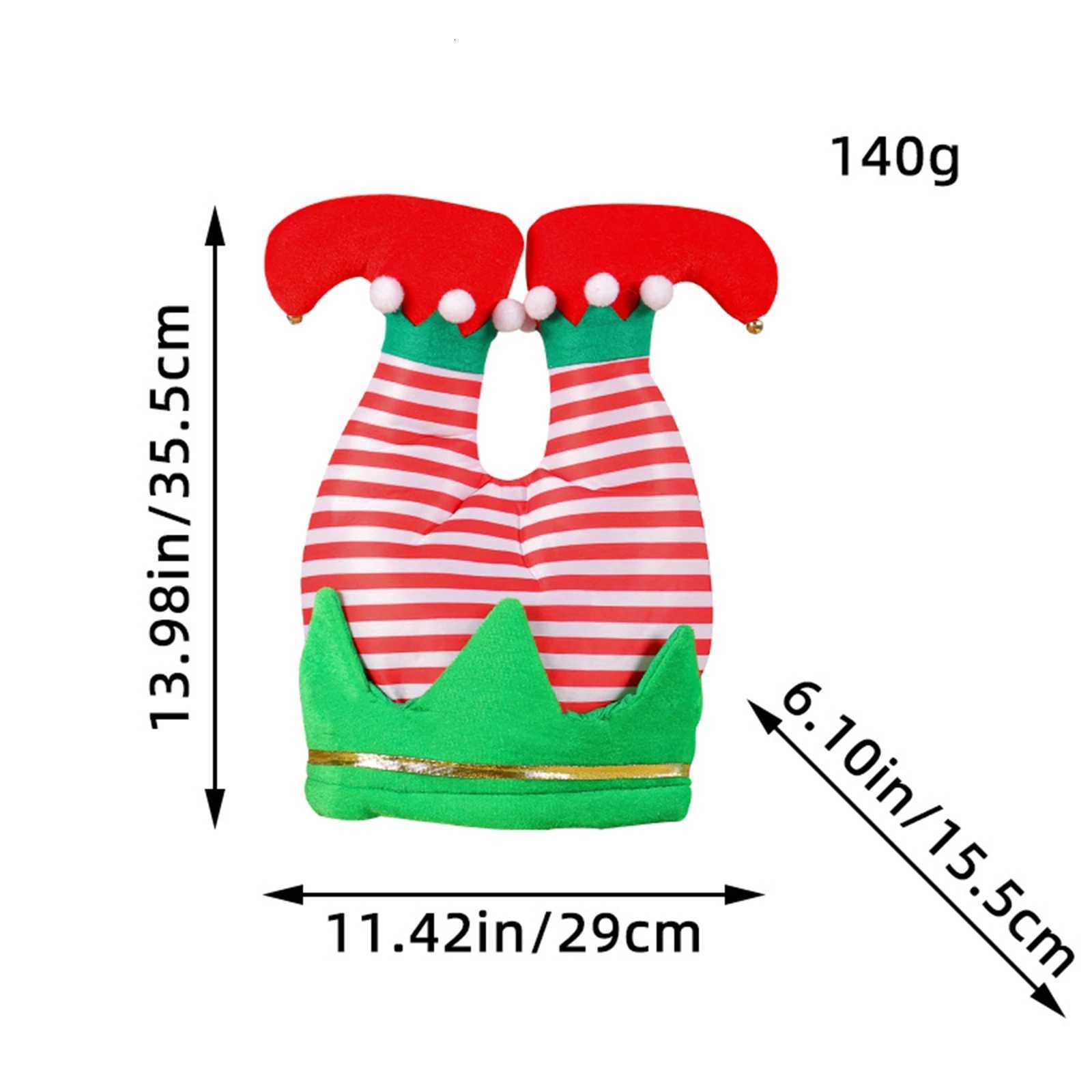 2025 Christmas Twinkles Toe Hat Striped RedWhite Christmas Celebration Costume Party Accessories Props And Party SuppliesW251027