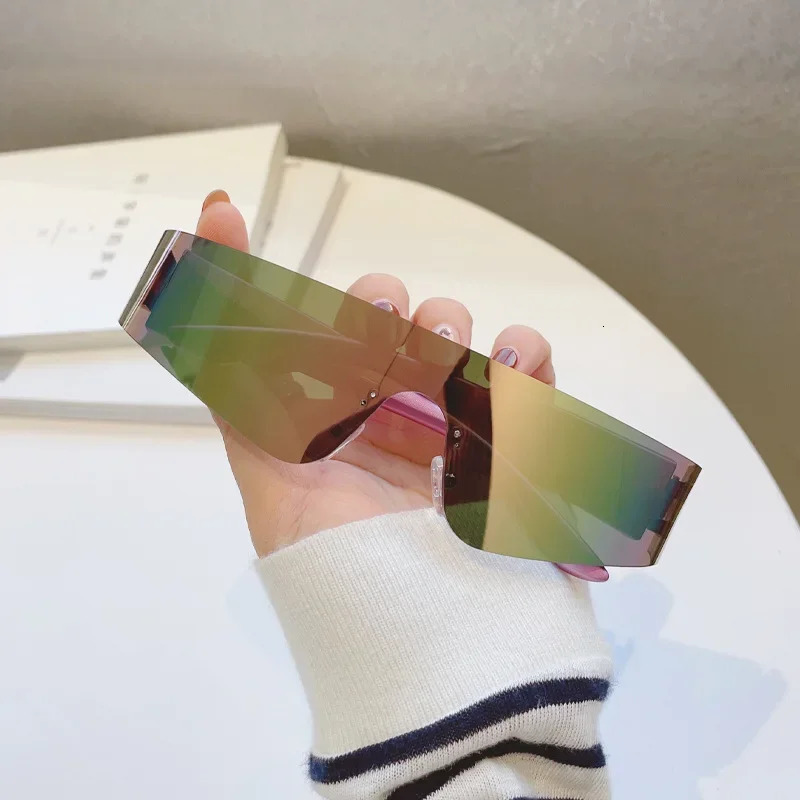 Cycling Sports Steampunk Sunglasses Women Y2k Punk Goggle Sun Glasses Men Silver Mirror Shades Fashion Eyewea Gafas 251023