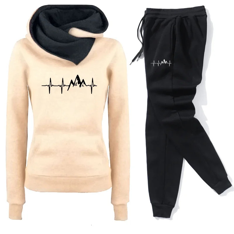 Daily Autumn Winter Quality Hoodies Womens Tracksuit Casual Print Single Sport Pants Comfort Outdoors Jogging Gym Woman Fashion 251027