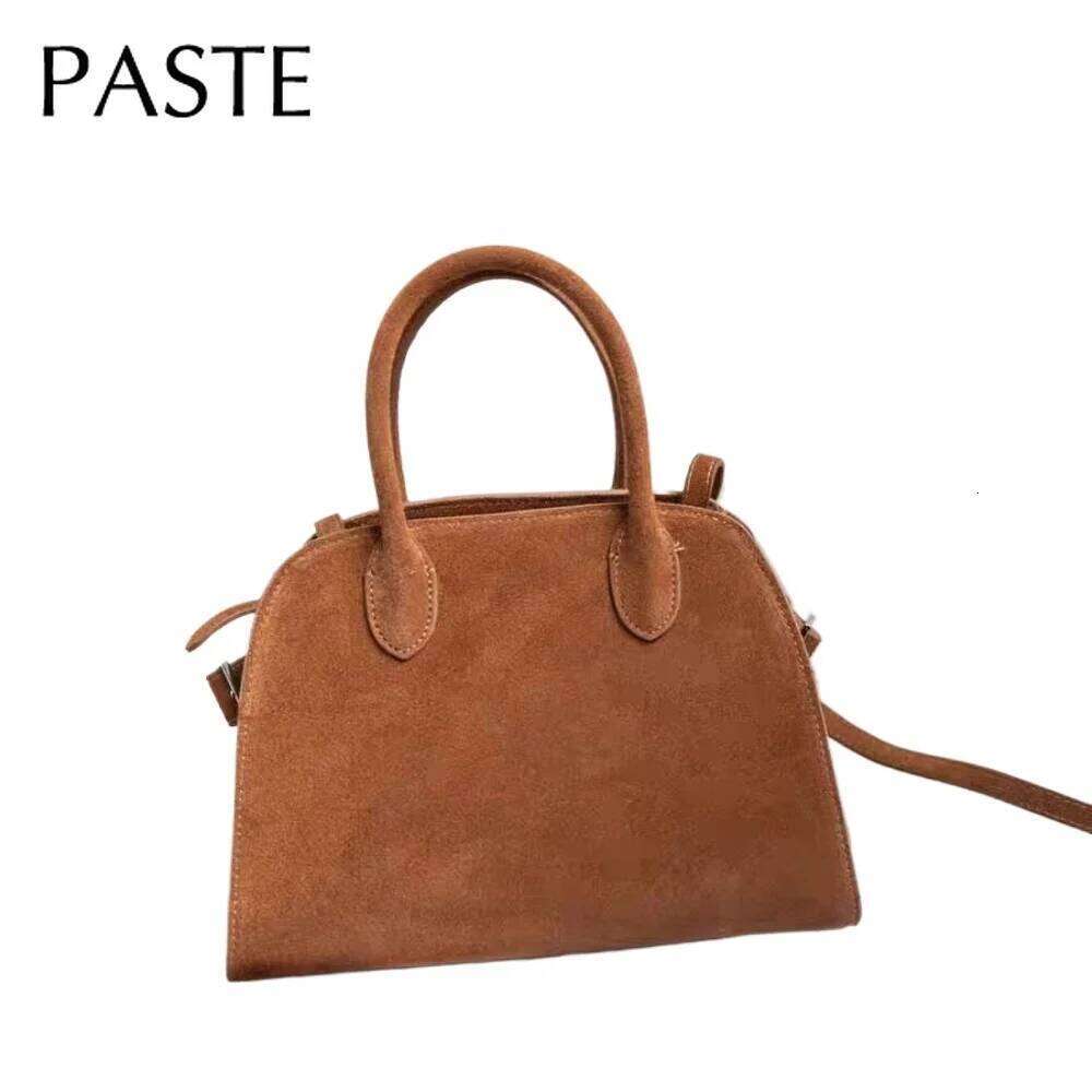 2026 New Collection Fashion Designer Large Tote Matte Suede Cow Leather Women Shoulder Bag Winter Office Commuter Ladies Handbag