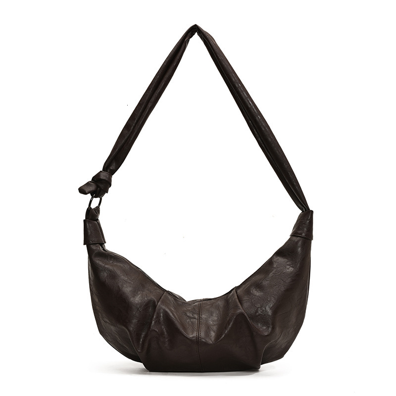 Free shipping designer bag Large Capacity Bag for Women Autumn and Winter New Style Pleated Single Shoulder Crossbody Bag Commuter Dumpling Bag Horn B