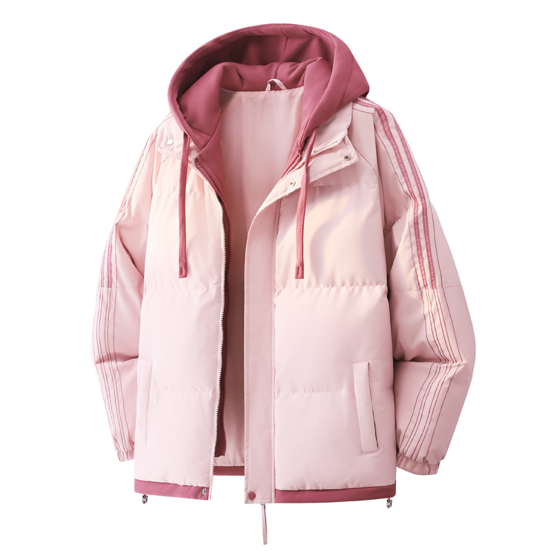 Teen Boy's Stylish Outerwear: Comfortable Fall/Winter Cotton Jacket with Hood & Lined Design