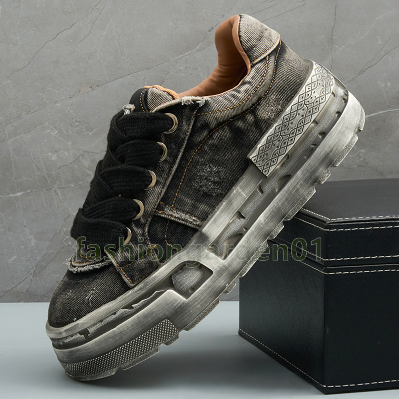 designer running shoes vintage canvas mens trainers fashion classic denim breathable durable ant-skid sole sneakers size 39-44