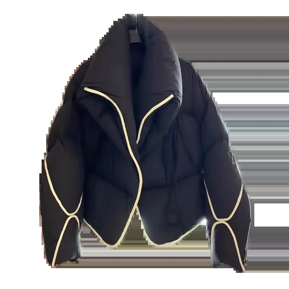 Winter Womens Down Jackets Ultra Light Warm Casual Coat Female Puffer Jacket Korean Oversized Black Parka Outerwear 251027