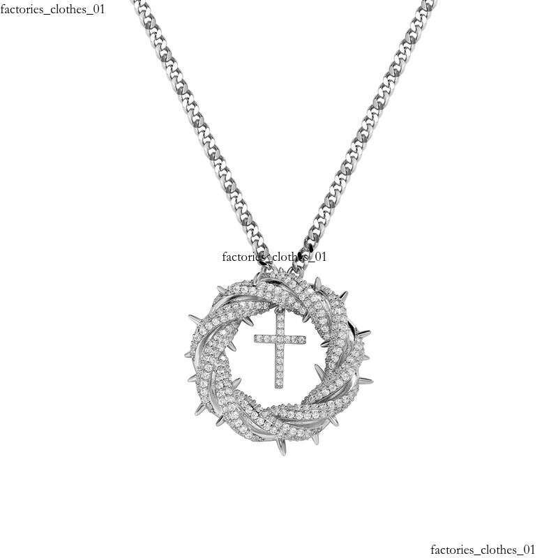 Hip Hop Vintage Cross Pendant Necklace Gold Plated Women Mens Religion Jewelry